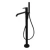 Vema Timea Floor Standing Bath/Shower Mixer Matt Black -Home Furnishings vema ditbp1004