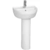 Vitra S50 Basin 45cm Round 1 Taphole White