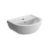 Vitra Milton 1 Hole Cloakroom Washbasin 45cm -Home Furnishings vitra 5750l003 0999